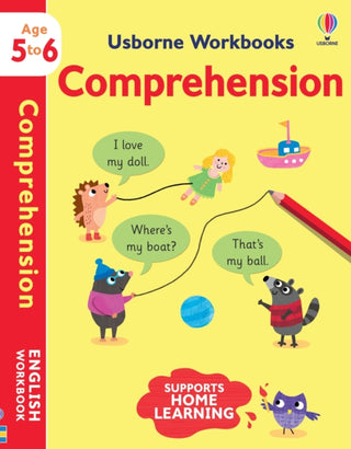 Cover image for 9781474994477 - Usborne Workbooks Comprehension 5-6