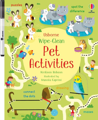 Cover image for 9781474995658 - Wipe-Clean Pet Activities