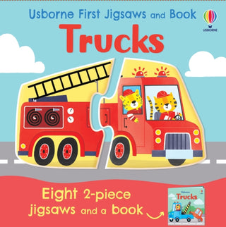 Cover image for 9781474997997 - Usborne First Jigsaws and Book: Trucks