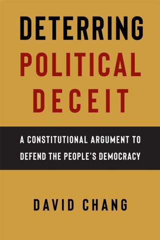 Cover image for 9781479847365 - Deterring Political Deceit