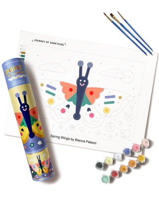 Cover image for 9781488966071 - Kids Paint by Numbers: Spring Wings