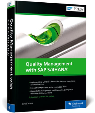 Cover image for 9781493226320 - Quality Management with SAP S/4HANA