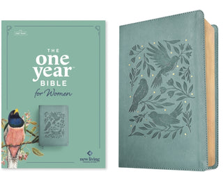 Supplemental image for 9781496449467 - NLT the One Year Bible for Women (Leatherlike, Birdsong Teal)