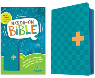 Supplemental image for 9781496476913 - NLT Hands-On Bible, Third Edition (Leatherlike, Blue Check Cross)