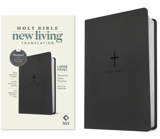 Supplemental image for 9781496484031 - NLT Large Print Premium Value Thinline Bible, Filament Enabled (Leatherlike, Black Cross)
