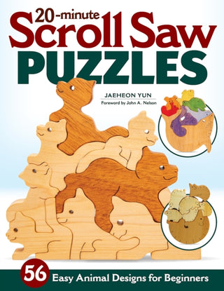 Cover image for 9781497102804 - 20-Minute Scroll Saw Puzzles