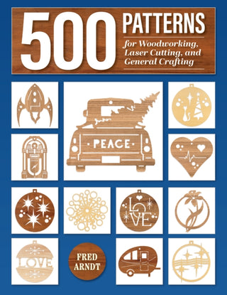 Cover image for 9781497104655 - 500 Patterns for Woodworking, Laser Cutting, and General Crafting