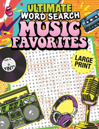 Cover image for 9781497105638 - Ultimate Word Search Music Favorites