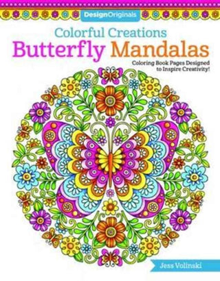Cover image for 9781497202610 - Colorful Creations Butterfly Mandalas