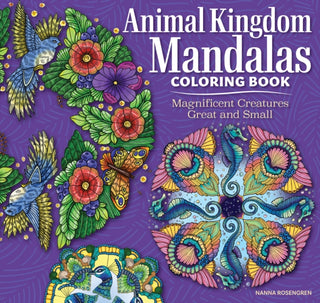 Cover image for 9781497206700 - Animal Kingdom Mandalas Coloring Book
