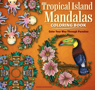 Cover image for 9781497207011 - Tropical Island Mandalas Coloring Book