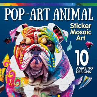 Cover image for 9781497207097 - Pop-Art Animal Sticker Mosaic Art