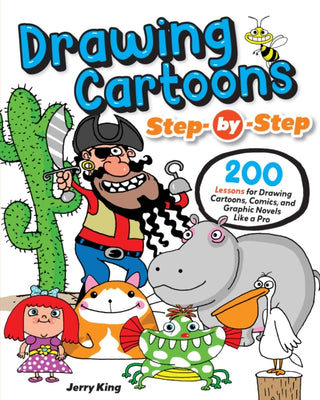 Cover image for 9781497207431 - Drawing Cartoons Step-by-Step