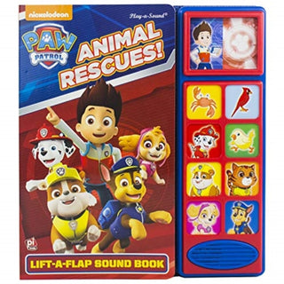 Cover image for 9781503731462 - Nickelodeon PAW Patrol: Animal Rescues! Lift-a-Flap Sound Book