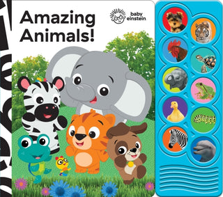 Cover image for 9781503752825 - Baby Einstein: Amazing Animals! Sound Book