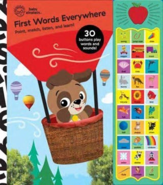 Cover image for 9781503767379 - Baby Einstein: First Words Everywhere Sound Book