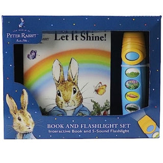 Cover image for 9781503770065 - World of Peter Rabbit Let it Shine Book and 5 Sound Flashlight Set