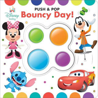 Cover image for 9781503771833 - Disney Baby: Bouncy Day! Push & Pop