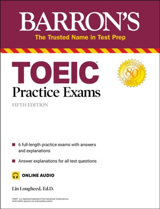 Cover image for 9781506273433 - Barron's TOEIC Practice Exams