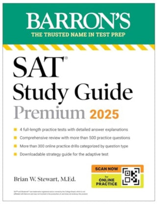 Cover image for 9781506292489 - Digital SAT Study Guide Premium, 2025: 4 Practice Tests + Comprehensive Review + Online Practice