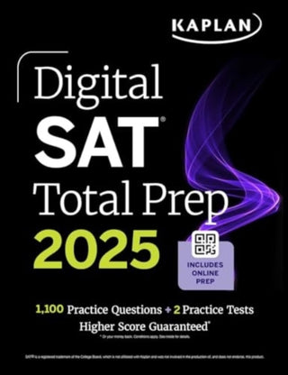 Cover image for 9781506293011 - Digital SAT Total Prep 2025: Includes 2 Full Length Practice Tests, 1,000+ Practice Questions + 1 Year Access to Online Quizzes and Video Instruction