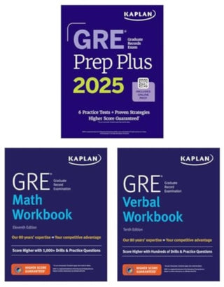 Cover image for 9781506293912 - GRE Complete Ninth Edition (2025): Includes 6 Full Length Practice Tests, 2500+ Practice Questions + Online Access to 1000+ Question Bank, Video Explanations, and a Kaplan Live Online Class