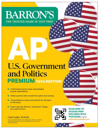 Supplemental image for 9781506296593 - AP U.S. Government and Politics Premium, Sixteenth Edition: Prep Book with 6 Practice Tests + Comprehensive Review + Online Practice (2026)