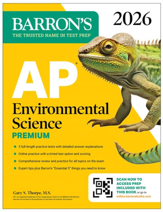 Cover image for 9781506296746 - AP Environmental Science Premium, 2026: Prep Book With 5 Practice Tests + Comprehensive Review + Online Practice