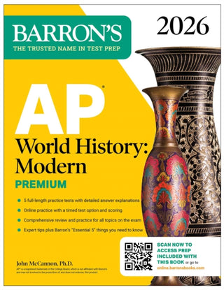 Cover image for 9781506296784 - AP World History: Modern Premium, 2026: Prep Book With 5 Practice Tests + Comprehensive Review + Online Practice