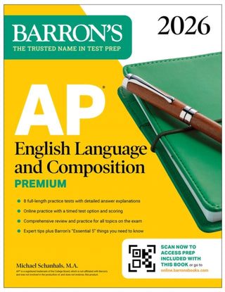 Cover image for 9781506297057 - AP English Language and Composition Premium, 2026: Prep Book with 8 Practice Tests + Online Practice