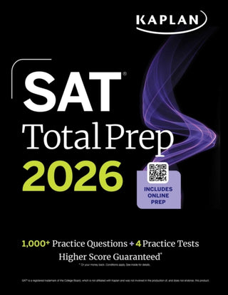 Cover image for 9781506297576 - SAT Total Prep 2026: Includes 4 Full Length Practice Tests, 1,100+ Practice Questions + 1 Year Access to Online Quizzes and Video Lessons and Tutorials