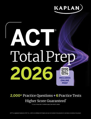Cover image for 9781506297590 - ACT Total Prep 2026: Includes 6 Full Length Tests, 2,000+ Practice Questions + Online Access to a 500+ Question Bank & Video Tutorials