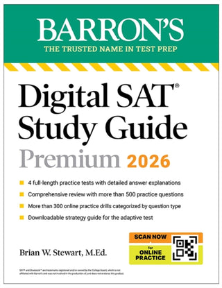 Supplemental image for 9781506297637 - Digital SAT Study Guide Premium, 2026: 3 Practice Tests + Comprehensive Review + Online Practice