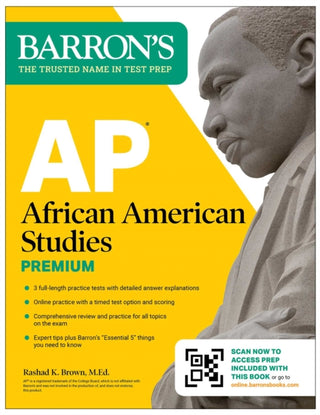 Cover image for 9781506298344 - AP African American Studies Premium, First Edition: Prep Book with 3 Practice Tests + Comprehensive Review + Online Practice (2026)