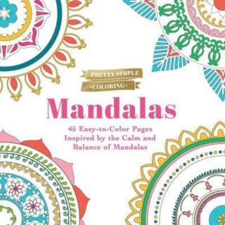 Cover image for 9781507221112 - Pretty Simple Coloring: Mandalas