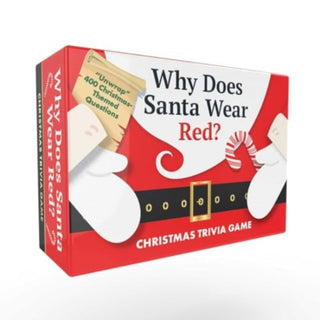 Cover image for 9781507223215 - Why Does Santa Wear Red? Christmas Trivia Game