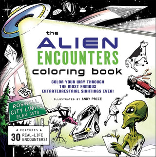 Cover image for 9781507223802 - The Alien Encounters Coloring Book