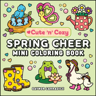 Cover image for 9781507225592 - Spring Cheer Mini Coloring Book