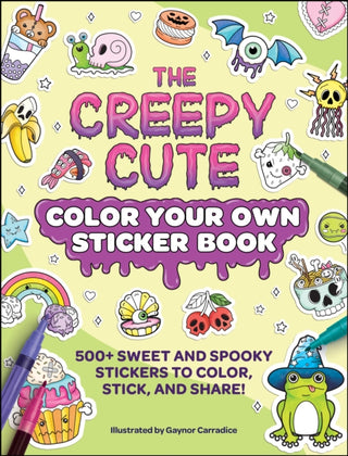 Cover image for 9781507226285 - The Creepy Cute Color Your Own Sticker Book