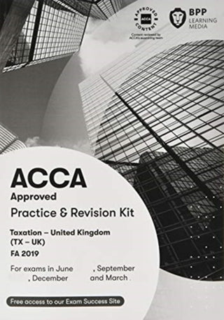 Cover image for 9781509728169 - ACCA Taxation FA2019