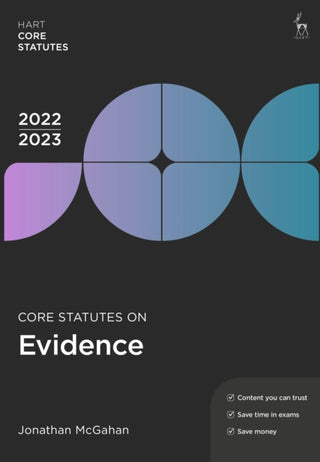 Cover image for 9781509960613 - Core Statutes on Evidence 2022-23