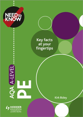 Cover image for 9781510428577 - Need to Know: AQA A-level PE