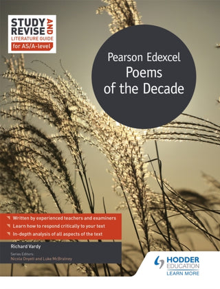 Supplemental image for 9781510452695 - Study and Revise Literature Guide for AS/A-level: Pearson Edexcel Poems of the Decade