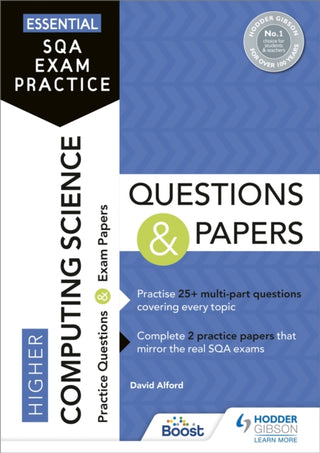 Cover image for 9781510471764 - Essential SQA Exam Practice: Higher Computing Science Questions and Papers