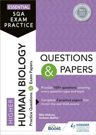 Cover image for 9781510471801 - Essential SQA Exam Practice: Higher Human Biology Questions and Papers