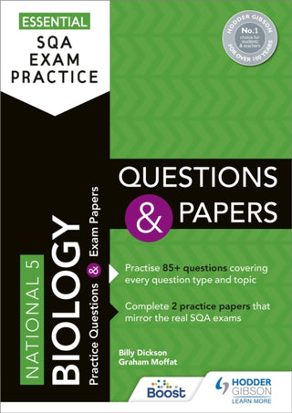 Cover image for 9781510471849 - Essential SQA Exam Practice: National 5 Biology Questions and Papers