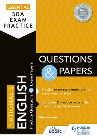 Cover image for 9781510471863 - Essential SQA Exam Practice: National 5 English Questions and Papers