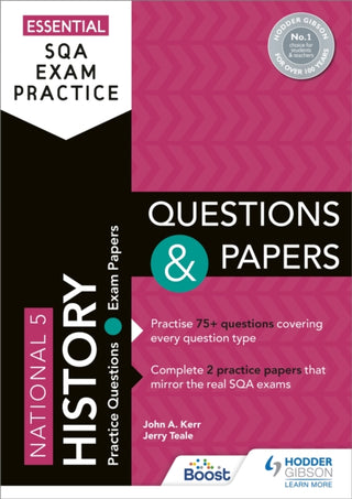 Cover image for 9781510471887 - Essential SQA Exam Practice: National 5 History Questions and Papers