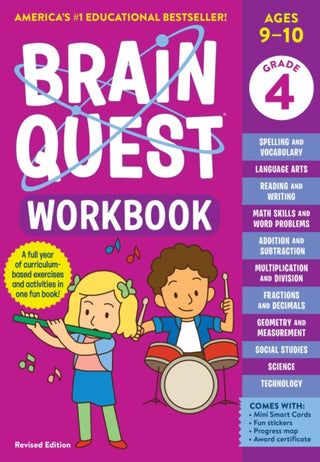 Cover image for 9781523517381 - Brain Quest Workbook: 4th Grade (Revised Edition)