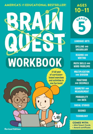 Cover image for 9781523517398 - Brain Quest Workbook: 5th Grade (Revised Edition)